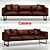 Elegant Otto Sofa by Cassina 3D model small image 2