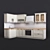 Elegant Amalfi Kitchen Set 3D model small image 1