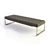 Sleek Low Poly Bench 3D model small image 1