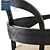 Mopane Designer Dining Chairs 3D model small image 3