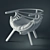 Stylish Branca Chair 3D model small image 3