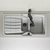 Franke Calypso COG 651 - Graphite & Beige Kitchen Sink 3D model small image 3