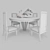 Elegant Atelier Mo.Ba Dining Set 3D model small image 2
