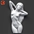 Graceful Venus Wall Art 3D model small image 1