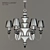 MINKA-LAVERY Optic Glass Chandelier 3D model small image 3