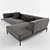 Luxury Contemporary Marc-U Sofa 3D model small image 3