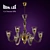 Elegant Ideal Lux Ca' Foscari SP6 3D model small image 1