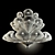  Murano Glass 1651s Chandelier 3D model small image 1