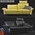 Elegant Lungo Sofa by Koinor 3D model small image 1