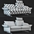 Elegant Lungo Sofa by Koinor 3D model small image 3