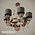 Nuare 6: Sleek and Chic Pendant Light 3D model small image 2