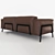 Luxury Rolf Benz Bacio Leather Sofa 3D model small image 2