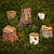Natural Stump Collection & Lush Grass 3D model small image 2