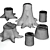 Natural Stump Collection & Lush Grass 3D model small image 3