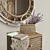 Elegant Stanley Furniture Mirror with Intricate Carved Design 3D model small image 2