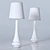 Spin Ceramic Table Lamp - Elstead Lighting 3D model small image 2