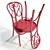 FAMEG A4 Vienna Chair: Classic Elegance 3D model small image 3