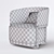 Luxury Armchair by Flexform 3D model small image 2