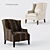 Sophisticated Comfort: Isaac Wing Chair 3D model small image 1