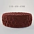 Luxurious Buttoned Oval Ottoman 3D model small image 2