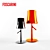 Birdie Chrome & Copper Table Lamps 3D model small image 2