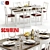 Elegant Scavolini Baccarat Set 3D model small image 1