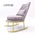 Luxurious Cantori Aurora Armchair 3D model small image 3