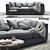 Elegant Sofa BoConcept Cenova 3D model small image 1