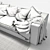 Elegant Sofa BoConcept Cenova 3D model small image 3