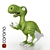 Roaring Rex Toy Dinosaur 3D model small image 1