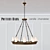 Title: Elegant Veranda Round Chandelier 3D model small image 1