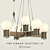 Deluxe Dual-Tone Chandelier Set 3D model small image 1