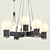 Deluxe Dual-Tone Chandelier Set 3D model small image 2