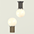 Deluxe Dual-Tone Chandelier Set 3D model small image 3