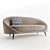Elegant Curved Sofa: Stylish Comfort 3D model small image 1