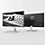 HP 22es: 21.5" Sleek Monitor 3D model small image 1