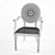 Classic Cane Chair 3D model small image 3