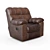 Chamois Recliner: Luxurious Comfort 3D model small image 2