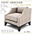 Opera Contemporary Faust Armchair 3D model small image 1