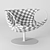 Elegant Smock Chair by Moroso 3D model small image 3