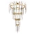 Elegant Serip Waterfall Chandelier 3D model small image 1