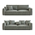 Cenova Velvet Sofa: Luxurious Comfort 3D model small image 1