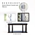 Sutton House Console & Mirrors: Elegant and Functional 3D model small image 1