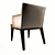 Vauban Bridge Armchair: Timeless Elegance 3D model small image 2