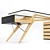 Zanotta Cavour: Sleek and Spacious Desk 3D model small image 2