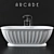 Luxury Bathtub: Arcade Albany 3D model small image 1