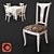 Luxurious Classic Chair CM-11 by TehKomPro 3D model small image 1