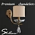 Stellare Brass Wall Sconce with 1 Lamp 3D model small image 1