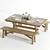 Elegant Toscana Dining Set 3D model small image 3