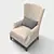 Elegant EGRET Wing Chair 3D model small image 2